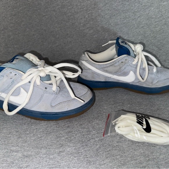 Nike Dunk Low Pro SB Boarder Blue & White Size 6 - Picture 5 of 10